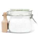 Looduslik valge viigimarja vannisool lähedalt