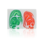 Viinamarja seebiplokk seebiviil marmorja mustriga valgel taustal